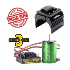 Castle Creations 1/10 WP SV3 Sidewinder ESC W/ 5700kv Motor + Cooling Fan Black