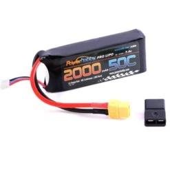 Powerhobby 2s 7.4v 2000mah 50c Lipo Battery W XT60 + Adapter