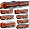 Kato 106-082 106-0430 Olympian Hiawatha 9 Car Set & FP7A + F7B Locomotive COMBO