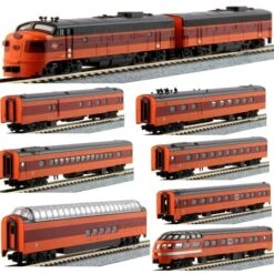 Kato 106-082 106-0430 Olympian Hiawatha 9 Car Set & FP7A + F7B Locomotive COMBO