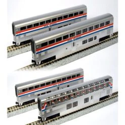Kato 106-3518 N Superliner Amtrak Phase III 4-Car Set B