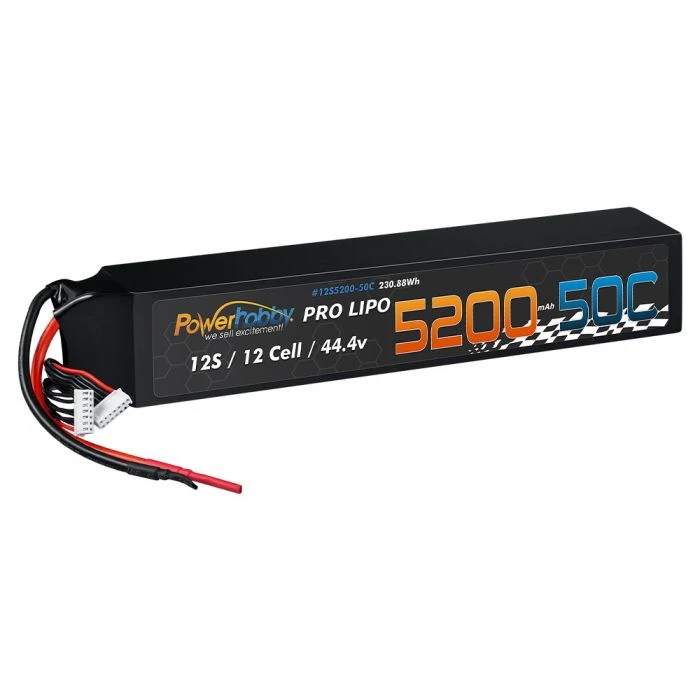Powerhobby 12S 44.4V 5200mah 50c Lipo Battery FOR 700-800 Heli / Helicopter 4 Powerhobby 12S 44.4V 5200mah 50c Lipo Battery FOR 700-800 Heli / Helicopter - Image 2