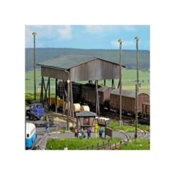Busch 1559 HO Scale Hartman Paper Wood Loading / Unloading Canopy Building Kit