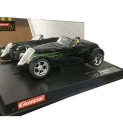 Carrera 20222 34' Hot Rod Green Flames Analog 1/24 Scale Slot Car