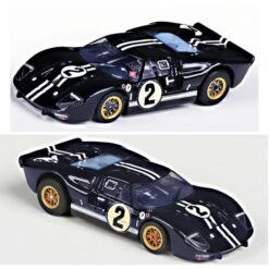 AFX 22031 Ford GT40 Mark IIB #2 Sebring Mega G+ HO Scale Slot Car