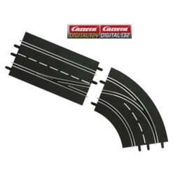 Carrera Digital Lane Change Curve Right In To Out 1/32 1/24 Slot Car Track 30364