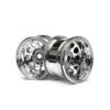 HPI Racing 3062 Classic King Wheel Chrome 2.2" (2) Firestorm / Wheely King -Model Toys Shop 327
