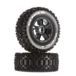Duratrax DTXC3862 Six Pack SC C2 Mounted Tires / Wheels SC10 Front (2)