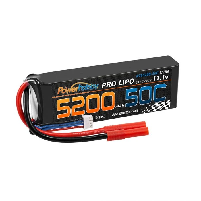 Powerhobby 3s 11.1V 5200mah 50c Lipo Battery W REDCAT 4.0mm Plug 4 Powerhobby 3s 11.1V 5200mah 50c Lipo Battery W REDCAT 4.0mm Plug - Image 2