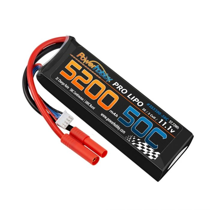 Powerhobby 3s 11.1V 5200mah 50c Lipo Battery W REDCAT 4.0mm Plug 5 Powerhobby 3s 11.1V 5200mah 50c Lipo Battery W REDCAT 4.0mm Plug - Image 3