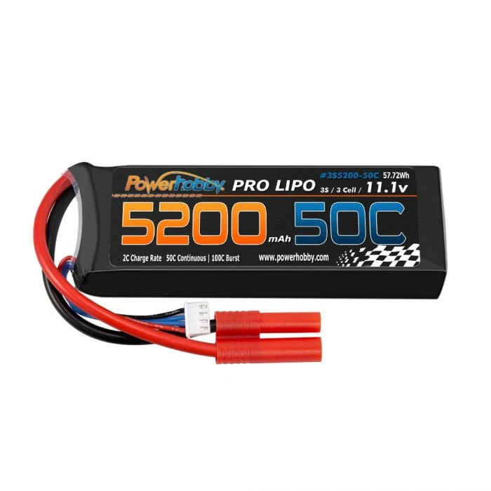 Powerhobby 3s 11.1V 5200mah 50c Lipo Battery W REDCAT 4.0mm Plug 6 Powerhobby 3s 11.1V 5200mah 50c Lipo Battery W REDCAT 4.0mm Plug - Image 4