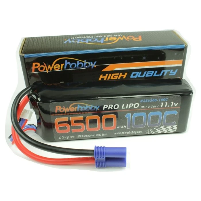Powerhobby 3S 11.1V 6500mAh 100C Lipo Battery Pack W EC3 Plug ( 2 Pack ) 4 Powerhobby 3S 11.1V 6500mAh 100C Lipo Battery Pack W EC3 Plug ( 2 Pack ) - Image 2