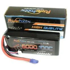 Powerhobby 3S 11.4V HV 6000mAh 100C Lipo Battery Pack W EC3 Plug 3-Cell (2)
