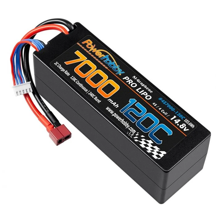 Powerhobby 4s 14.8V 7000MAH 120C Graphene Lipo Battery W DEANS Plug Hard Case 4 Powerhobby 4s 14.8V 7000MAH 120C Graphene Lipo Battery W DEANS Plug Hard Case - Image 2