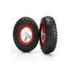 Traxxas 5873R Mounted Rear Wheels & S1 Compound Tires (2) Slash 4X4 -Model Toys Shop 5873r