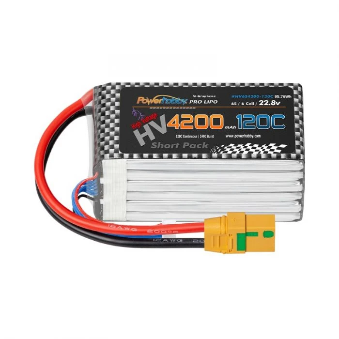 Powerhobby 6S 22.8V 4200mah 120C GRAPHENE + HV Lipo Battery W XT90 Plug 4 Powerhobby 6S 22.8V 4200mah 120C GRAPHENE + HV Lipo Battery W XT90 Plug - Image 2