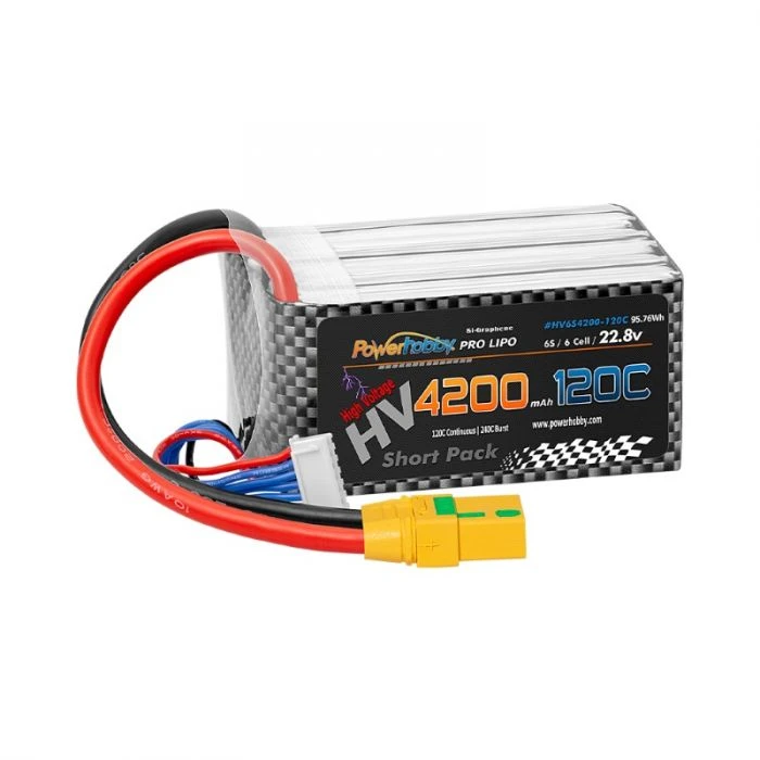 Powerhobby 6S 22.8V 4200mah 120C GRAPHENE + HV Lipo Battery W XT90 Plug 5 Powerhobby 6S 22.8V 4200mah 120C GRAPHENE + HV Lipo Battery W XT90 Plug - Image 3