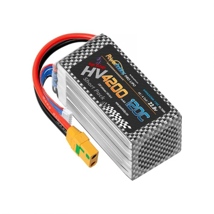 Powerhobby 6S 22.8V 4200mah 120C GRAPHENE + HV Lipo Battery W XT90 Plug 6 Powerhobby 6S 22.8V 4200mah 120C GRAPHENE + HV Lipo Battery W XT90 Plug - Image 4