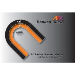 AFX 9" Banked Curve Track HO Slot Car #70622 6 AFX 9" Banked Curve Track HO Slot Car #70622 -Model Toys Shop 70622