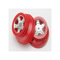 Traxxas 7072A Wheels SCT Satin Chrome Dual Profile (2) Slash