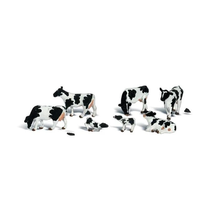 Woodland Scenics A2724 O Train Figures Holstein Cows 3 Woodland Scenics A2724 O Train Figures Holstein Cows