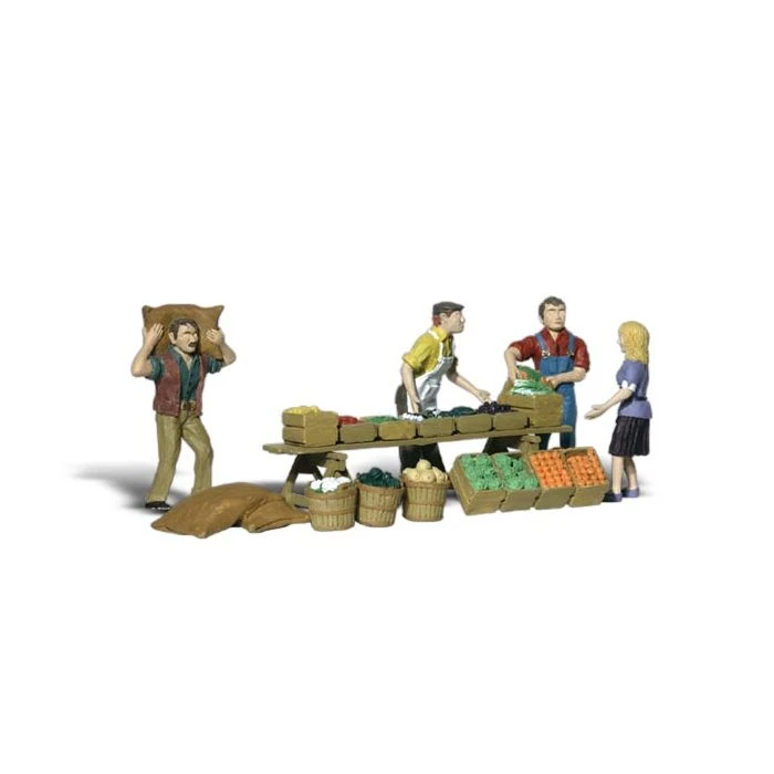 Woodland Scenics A2750 O Train Figures Farmers Market 3 Woodland Scenics A2750 O Train Figures Farmers Market