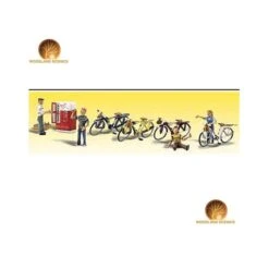 Woodland Scenics A2752 O Train Figures Bicycle Buddies