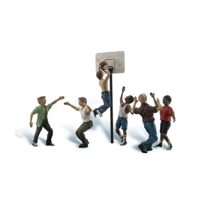 Woodland Scenics A2760 O Train Figures Shootin Hoops 3 Woodland Scenics A2760 O Train Figures Shootin Hoops