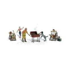 Woodland Scenics A2765 O Train Figures Backyard Barbeque