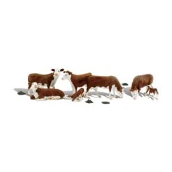 Woodland Scenics A2767 O Train Figures Hereford Cows