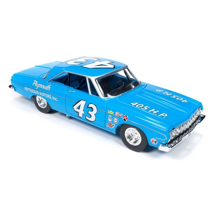 Autoworld Richard Petty 1964 Plymouth Belvedere Diecast Model Car 1/24 AW24001 7 Autoworld Richard Petty 1964 Plymouth Belvedere Diecast Model Car 1/24 AW24001 - Image 5