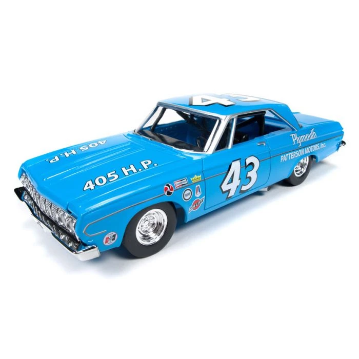 Autoworld Richard Petty 1964 Plymouth Belvedere Diecast Model Car 1/24 AW24001 8 Autoworld Richard Petty 1964 Plymouth Belvedere Diecast Model Car 1/24 AW24001 - Image 6