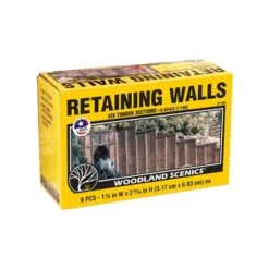 Woodland Scenics C1160 N/HO Timber Retaining Walls (6) Train Scenery