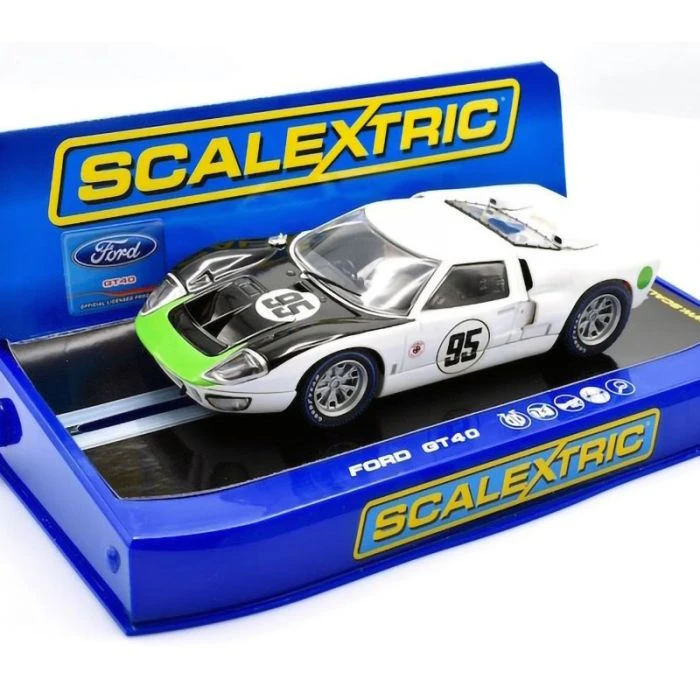 Scalextric C3231 Ford GT 1966 Daytona Walt Hansgen Mark Donohue Slot Car 1/32 3 Scalextric C3231 Ford GT 1966 Daytona Walt Hansgen Mark Donohue Slot Car 1/32