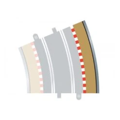 Scalextric C8238 1/32 Radius 4 22.5° Curve Outer Border (4) Slot Car Track
