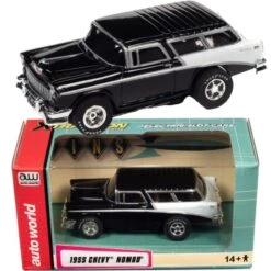 Auto World 1955 Chevy Nomad Bel Air 55' Exclusive HO Slot Car Limited Edition -Model Toys Shop cp7981