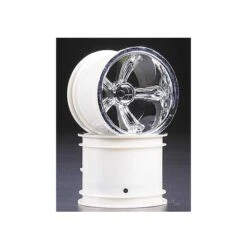 Traxxas 4172 Rear Pro Star Wheel Chrome (2) Nitro Sport Rustler Stampede