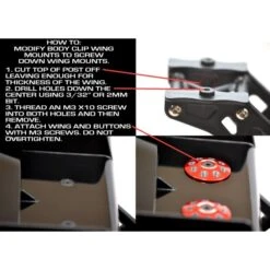 Exotek Racing 1665BLU 1/8 Buggy XL Wing Buttons 22mm (2) Blue -Model Toys Shop exo1665blu 02