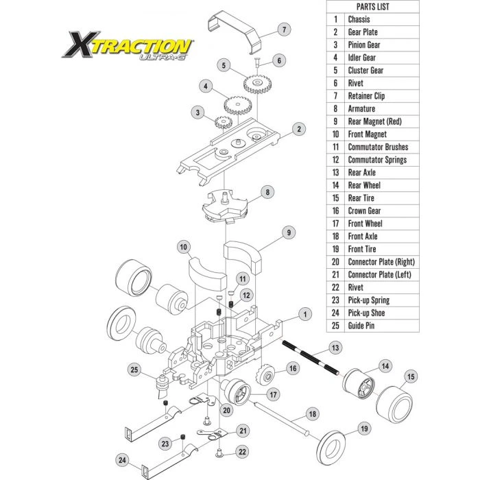 Auto World XTraction Chassis Parts Connectory Plate Rivet Ho Slot Car 4 Auto World XTraction Chassis Parts Connectory Plate Rivet Ho Slot Car - Image 2