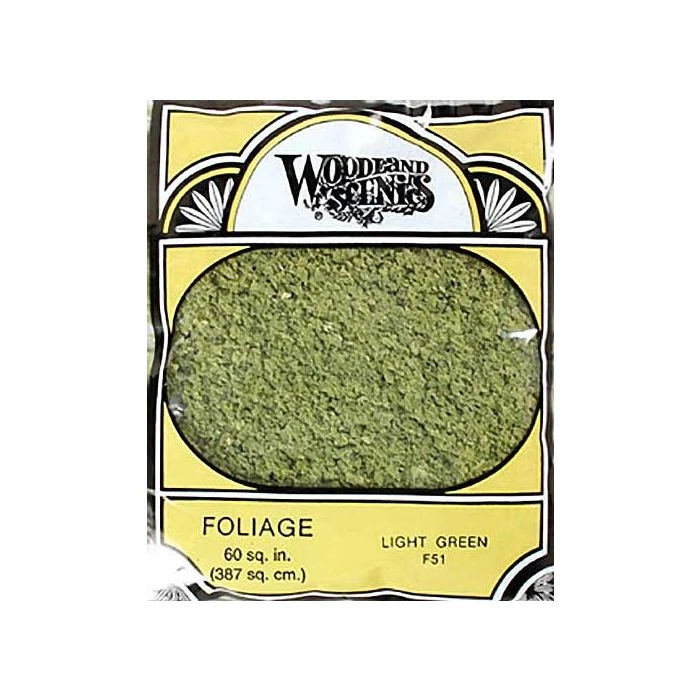 Woodland Scenics F51 Foliage Light Green Bag Train Scenery 3 Woodland Scenics F51 Foliage Light Green Bag Train Scenery