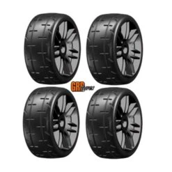 GRP GTX01-S7 GT T01 REVO S7 MediumHard Mounted Belted Tires (4) 1/8 Buggy