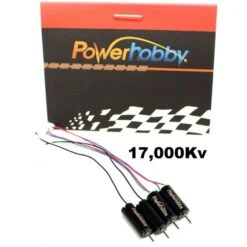 Powerhobby RX0615-17 17000kv Micro Brushed Motor Set Black