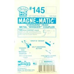 Kadee #145 HO Scale Magne-Matic Standard Head Metal Whisker Couplers 1/4" (4)