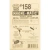 Kadee #158 HO Magne-Matic Scale Head Metal Whisker Couplers 9/32" (4) -Model Toys Shop kad158