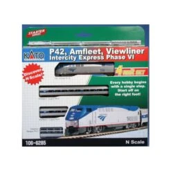 Kato 106-6285 N P42 Amfleet Viewliner Intercity Express Phase VI 4-Car Set