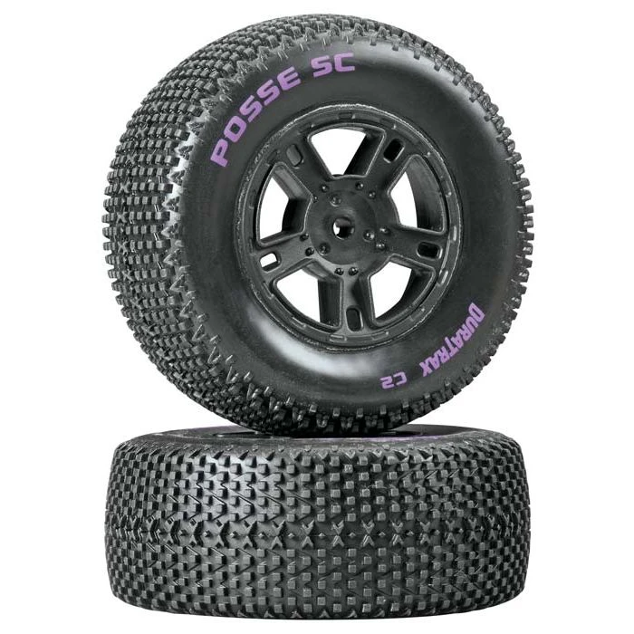 Duratrax DTXC3697 Posse SC C2 Mounted Rear Tires / Wheels (2) Associated SC10 3 Duratrax DTXC3697 Posse SC C2 Mounted Rear Tires / Wheels (2) Associated SC10