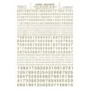 Woodland Scenics MG728 Gothic R.R. Numbers Gold 1/16-5/16"Train Decal Sheet 1 Woodland Scenics MG728 Gothic R.R. Numbers Gold 1/16-5/16"Train Decal Sheet -Model Toys Shop mg728 f 1