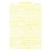 Woodland Scenics MG742 45 Deg USA Gothic Letter Yel 1/16-5/16 Train Decal Sheet -Model Toys Shop mg742 f 1