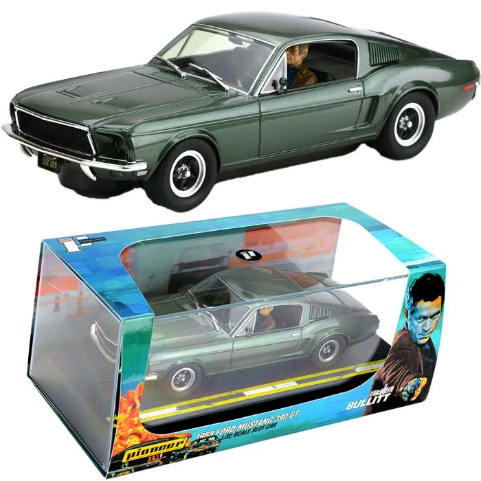 Pioneer Steve McQueen Bullitt Ford Mustang 390 GT Slot Car Scalextric DPR 3 Pioneer Steve McQueen Bullitt Ford Mustang 390 GT Slot Car Scalextric DPR