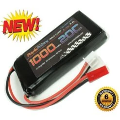 Powerhobby 2S 7.4V 1000mah 20c Lipo Battery With Just Connector